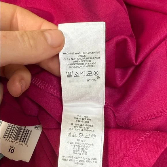 NWT Ralph Lauren Magenta Sleeveless Midi‎ Dress - Picture 9 of 9